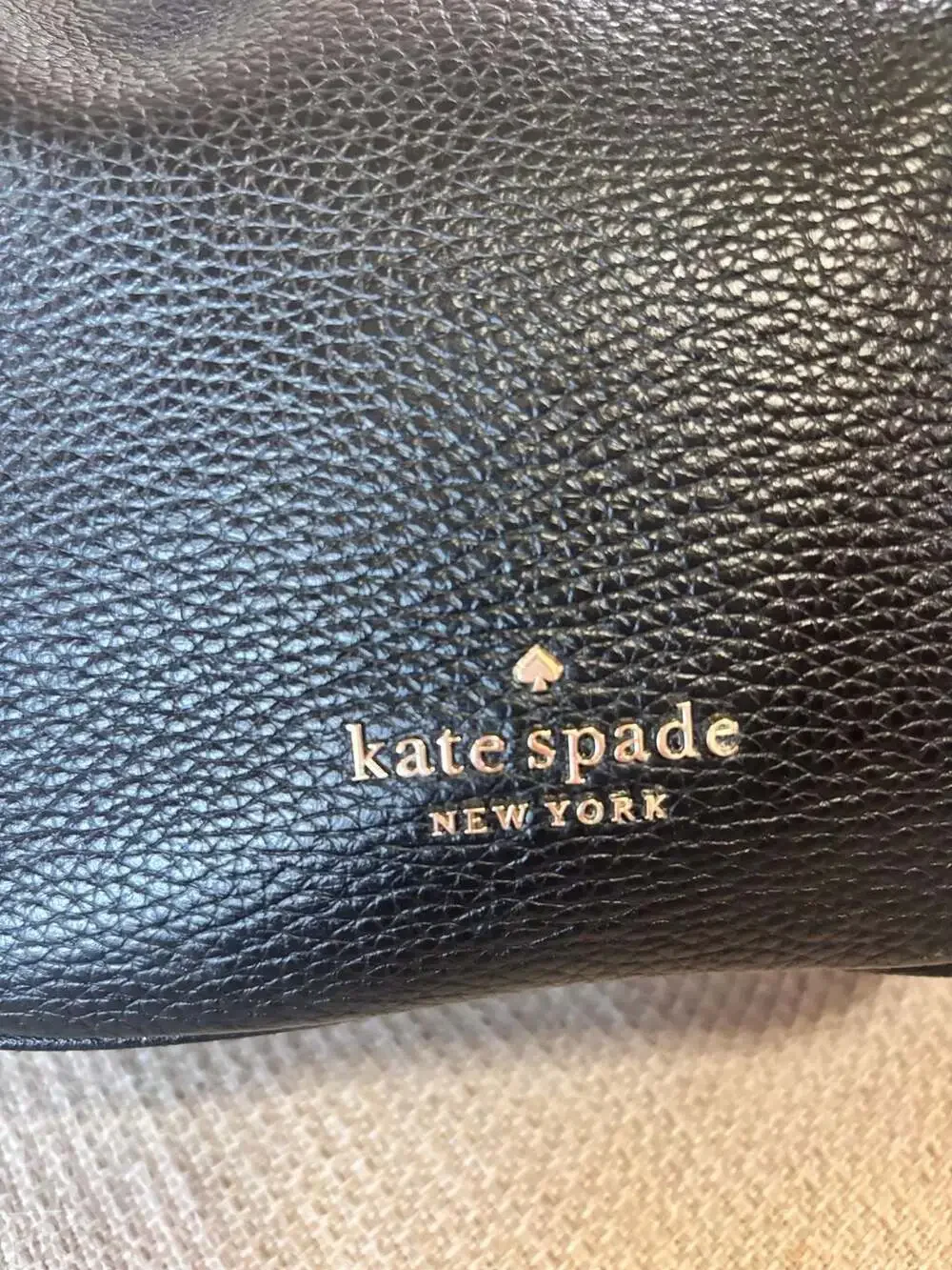 Kate Spade New York Black Pebbled Leather Shoulder Bag